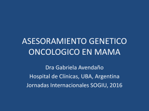 asesoramiento genetico oncologico en mama
