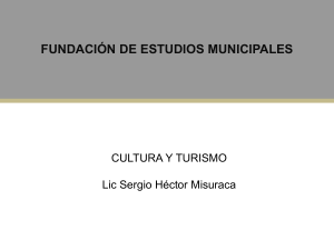 Presentación Cultura y Turismo - Fundación de Estudios Municipales