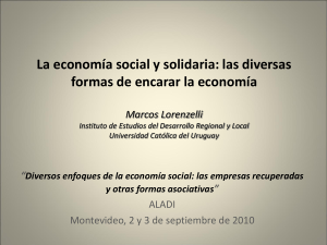 Articulando lo económico con lo social