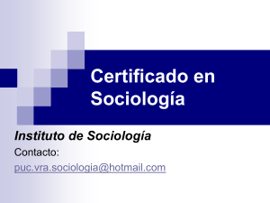 Certificado en Sociología