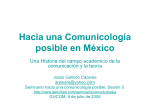 Hacia una Comunicología posible en México
