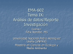 Profesor Rondon Tema 9 Análisis de Datos