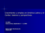 Crecimiento y empleo en América Latina y el Caribe