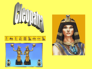 Cleopatra nació hacia el 69 a. C. y murió en el 30 a. C. Era hija de