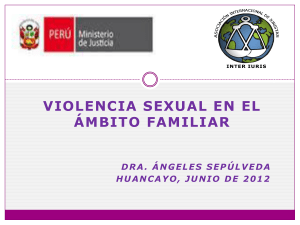 VIOLENCIA SEXUAL EN EL ÁMBITO FAMILIAR Dña