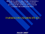 FARMACOS USADOS EN ICC.
