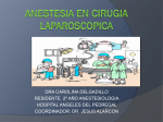 Anestesia en cirugia laparoscopica