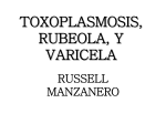 TOXOPLASMOSIS, RUBEOLA, Y VARICELA