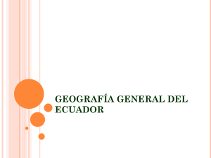 geografía general del ecuador