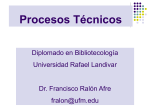 Procesos Técnicos - Universidad Rafael Landívar