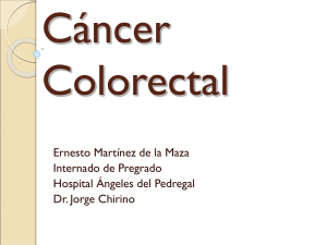 C&aacute;ncer Colorectal
