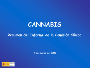 Resumen del informe sobre cannabis