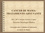 CANCER DE MAMA: TRATAMIENTO ADYUVANTE