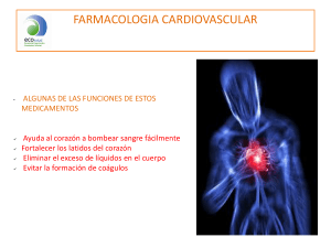 farmacologia cardiovascular - Eco Salud Estudiantes XDDD