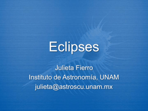 Eclipses - Instituto de Astronomía