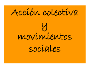 Acción colectiva y movimientos sociales