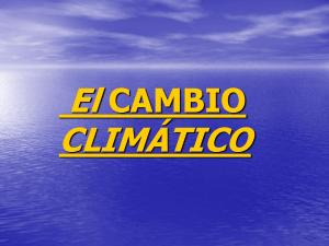 El CAMBIO CLIMÁTICO
