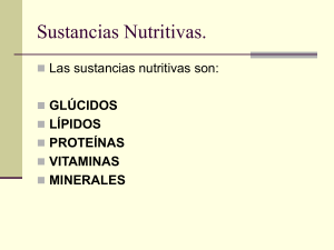 Sustancias Nutritivas y mas