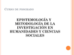 Epistemología y metodología de la investigación en ciencias sociales