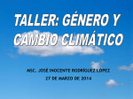 Taller Genero y Cambio Climatico marzo 2014
