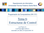 Estructuras de Control - Departamento de Informática USM