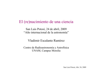 El (re) - Instituto de Radioastronomía y Astrofísica