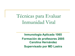 Técnicas para evaluar inmunidad viral