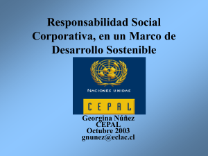 Responsabilidad Social Corporativa, en un Marco de Desarrollo