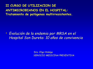 Evolución de la endemia por MRSA en el H. Son