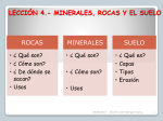 LECCIÓN 4.- MINERALES ROCAS Y EL SUELO