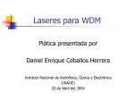 Laseres para WDM - Óptica