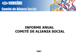 Informe Anual 2008 del comité de Alianza Social