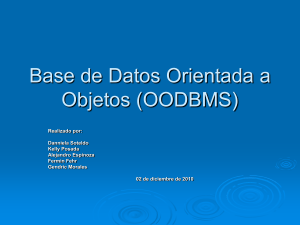 Base de Datos Orientada a Objetos (OODBMS)