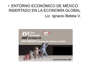 Entorno Económico de México Insertado en la