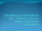 desarrollo histórico del trabajo social como profesión moderna