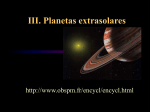 Planetas Extrasolares - Ciencias de la Tierra y el Espacio
