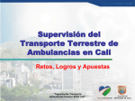 Presentación Supervisión del Transporte Terrestre de Ambulancias