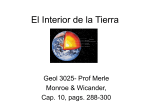 El Interior de la Tierra - Department of Geology UPRM