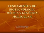 fundamentos de biotecnología médica y genética molecular