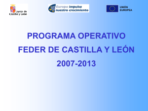 Programa Operativo FEDER de Castilla y león 2007