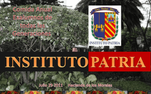 Presentación de PowerPoint - Recuerdos del INSTITUTO PATRIA
