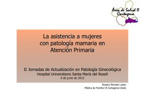La patología mamaria en la consulta de Atención Primaria