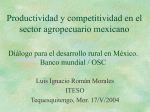 Productividad y competitividad en el sector agropecuario mexicano
