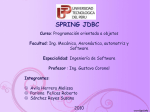 Diapositiva 1 - Spring-JDBC