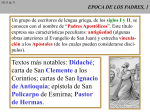 HISTORIA II EPOCA DE LOS PADRES