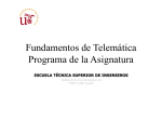 Programa de la asignatura - Departamento de Ingeniería Telemática