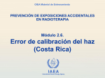 2.6 Error de calibración del haz (Costa Rica) - RPOP