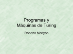 Programas y Máquinas de Turing