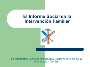 El Informe Social en la Intervención Familiar