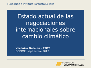 Las negociaciones internacionales en CC – Gutman – ITDT